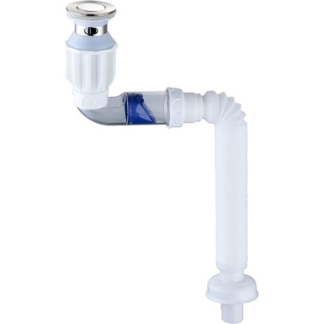 Tuyau d'évier flexible et extensible avec crépine déodorante, installation facile