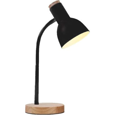 Wooden LED desk lamp with arm - Reading lamp - Desk lamp - Bedside lamp (1/5)