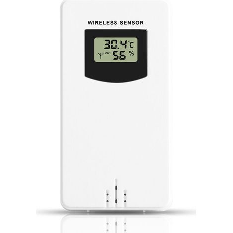 Capteur Extérieur Sans Fil - 433,92 MHz - Pour Station Météo Sans Fil - Étanche IPX4 - Portée 60 M - Compact - 1 Pièce (1/5)