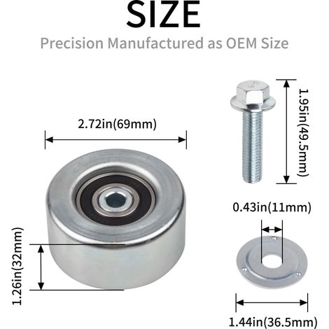 16620-31031 Belt tensioner assembly idle pulley suitable for Toyota/LEXUS (1/4)
