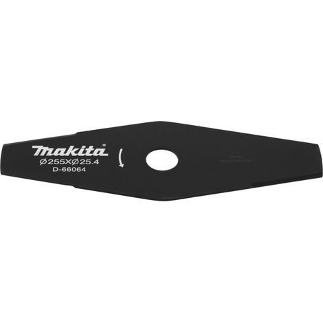 Makita DUR368AZ Hoja para desbrozadora 255 mm Negra 2 dientes