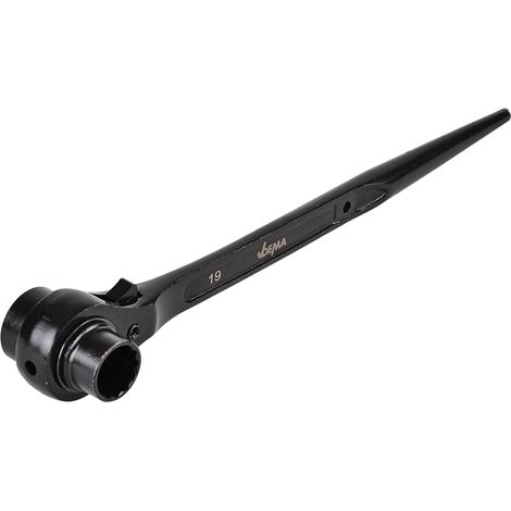 Gerüstbauratsche Gerüstbauknarre Gerüstratsche Gerüstknarre 19 x 24 mm schwarz (1/5)