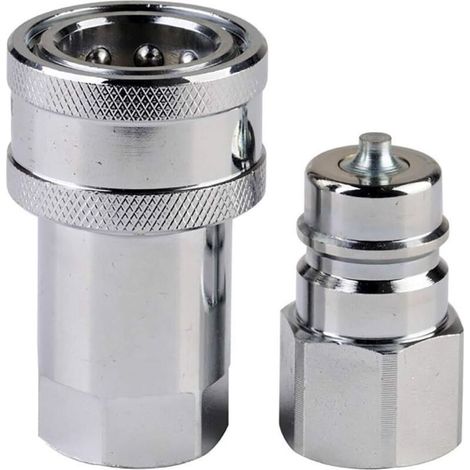 Raccord hydraulique G (1/2'), raccord hydraulique mâle à déconnexion rapide, coupleur hydraulique à dégagement rapide (1/4)