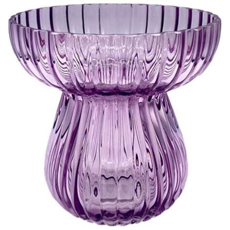 EDG Vaso Righe Biforma Viola H 11 cm (1/4)