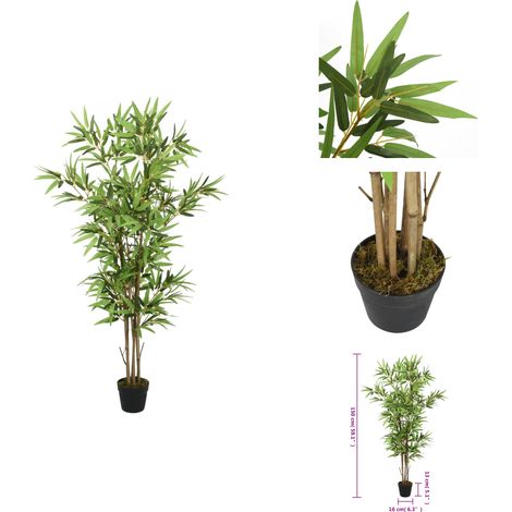 Bambou artificiel 828 feuilles 150 cm vert - Bambou Artificiel - Plante Artificielle - Décoration Intérieure - Décoration Extérieure - Jardin (1/4)