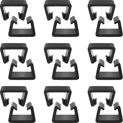 Lot de 12 pinces pour meubles de jardin, pinces pour meubles de patio en osier, pinces pour meubles en plastique, pinces de connexion pour meubles de jardin en rotin.