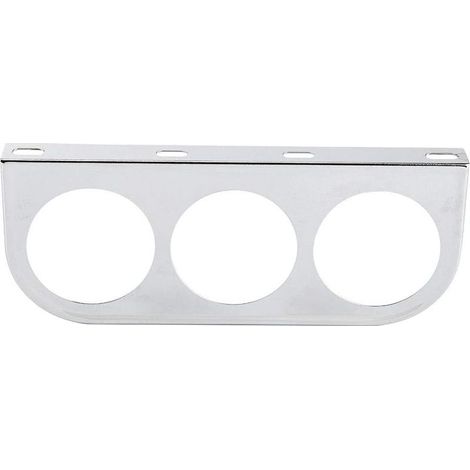 Passende Instrumentenhalterung, 52 mm/2 Zoll, 3-Loch-Dreifach-Instrumententafelgehäuse, Instrumentenhalterung für Auto-Armaturenbrett (silberfarben) (1/5)