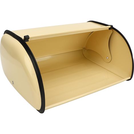 Boîte à pain métallique couleur champagne petit modèle tambour pour plan de travail cuisine (1/5)