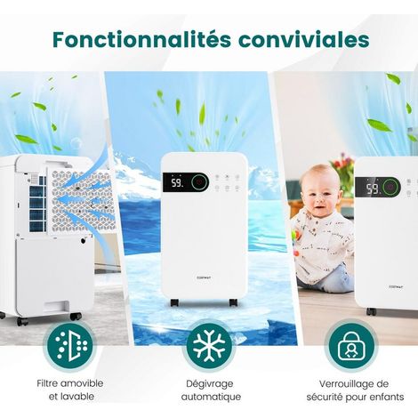 Lutte Contre l'Humidité et Moisissure Déshumidificateur d'Air 15L 3 Modes avec Tuyau de Drainage Maison (1/5)