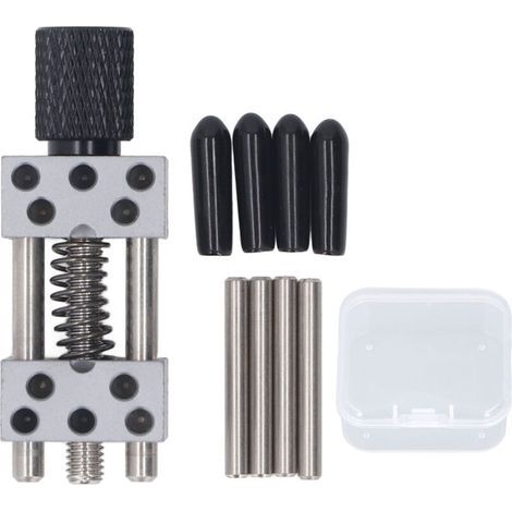 Mini pince-étau réglable de haute précision, diamètre de serrage maximal de 3cm, métal, pratique pour la fabrication de bijoux, artisanat électronique MS096-Crezuo (1/4)