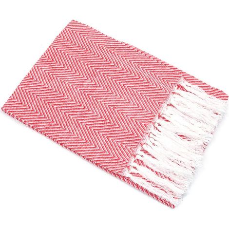 2 toallas redondas de 100180 cm – pompón – usamul (visaggythcuisin) – rojo