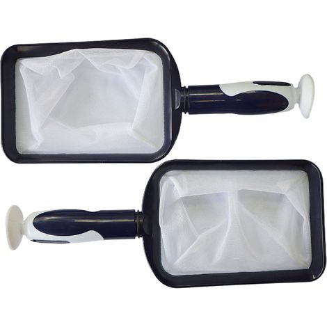 Vakuum-Écumeur d'huile portatif breveté à mailles fines pour le nettoyage des spas, jacuzzis, eaux froides et petites piscines - Léger et durable avec ventouse puissante - Nettoie le filtre (1/4)