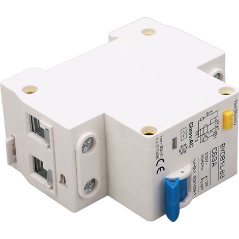 Disjoncteur Differentiel 63A 30mA 6kA 1P+N Type AC Rail DIN Miniature Protection de Fuite 230V (1/5)