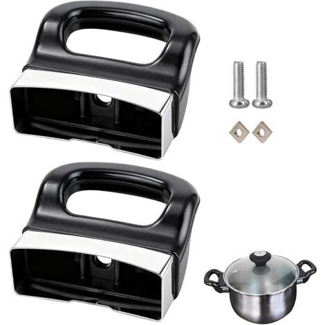 Pair 2 Pièces de Poignée de Rangement pour Autocuiseur – Poignée Latérale Universelle avec Vis, Remplacement Court pour Ustensiles de Cuisine tels que Casseroles et Poêles, Installation Simple et Rapi (1/5)