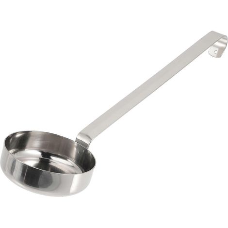 Multifunktionaler Edelstahllöffel, Pizzasoßenlöffel, Schöpfkelle, flacher silberner Messlöffel (1/4)