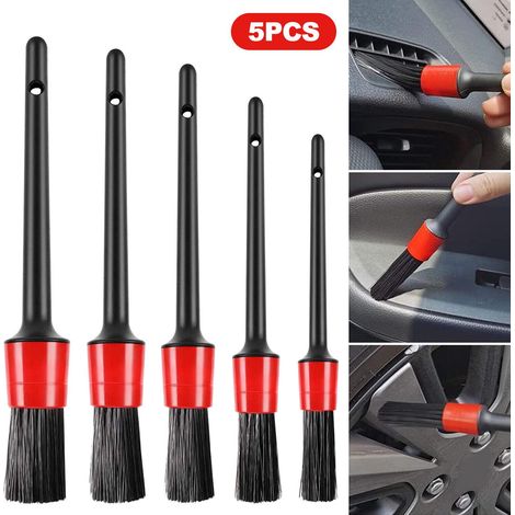 Kit de nettoyage pour l'esthétique automobile, brosse de lavage moteur pour le nettoyage des jantes (1/5)