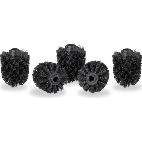 Tête de Rechange pour Brosse WC Plastique Noir 7 x 7 x 9 cm (1/5)