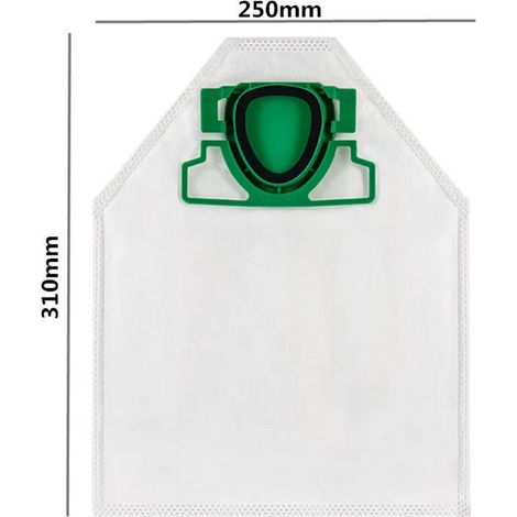 Vorwerk Kobold VK200 FP200 Staubsaugerbeutel, 6 x 5-lagige Mikrofaserbeutel, optimale Filtration für Allergiker, Kunststoffflansch - VK 200 FP (1/5)