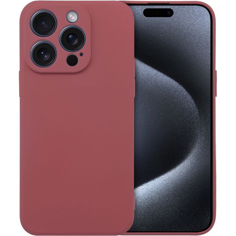 Custodia per iPhone 15 Pro Max, in silicone leggero, rossa (1/5)