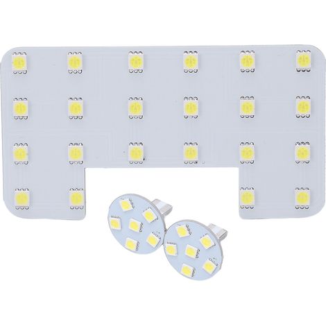 Panneau lumineux de lecture de plafond intérieur pour voiture (3 pièces) avec 34 LED blanches, remplacement pour Hyundai Elantra (1/5)