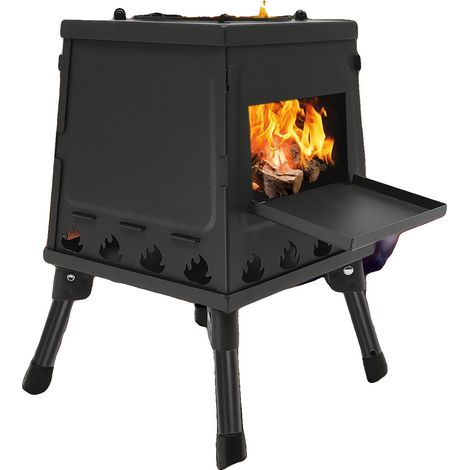 Poêle à bois, portable, résistant au vent, facile à nettoyer (1/3)