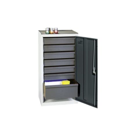 Armadio Stumpf attrezzi e materiali serie 3000 grigio chiaro/antracite + 6 cassetti 100 mm + 1 cassetto 200 mm - 3001871