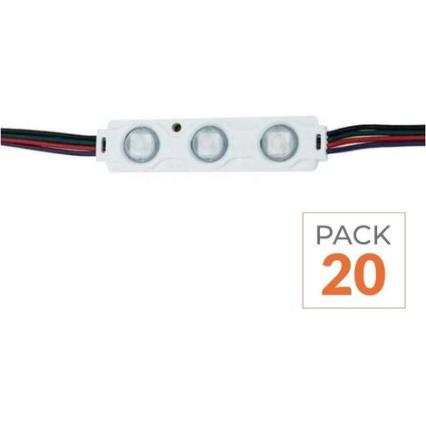 Module LED 1.44W RGB SMD 2835 12V IP65 pour Enseigne Commerciale