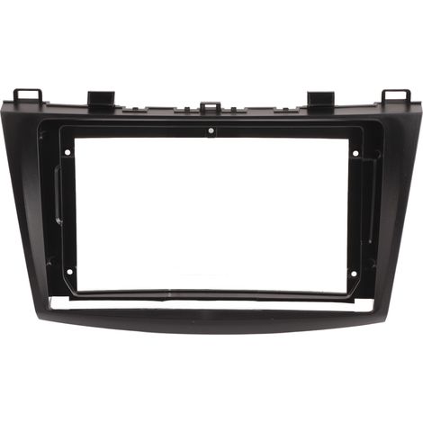 Sostituzione fascia cruscotto stereo nera con cornice del pannello di navigazione per auto da 9 pollici per Mazda 3 2010‑2013