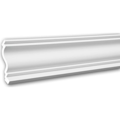 Cornice Moulding 150126F Profhome Flexible Moulding Coving Cornice Crown Moulding Neo-Classicism style white 2 m