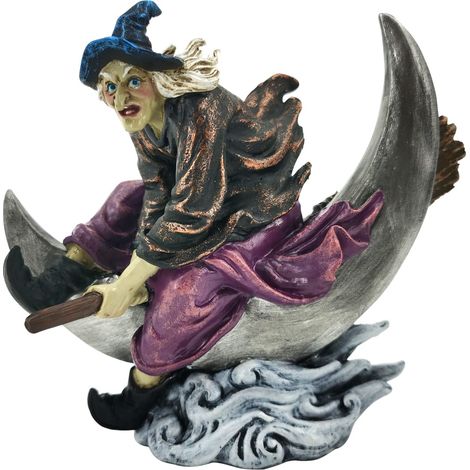 Figura di Strega Fantasy Etnico in Resina, Decorazione Magica per Collezionisti e Amanti dell'Occulto