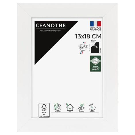 Ceanothe Éternel cornice bianca 13x18 cm design contemporaneo (1/5)