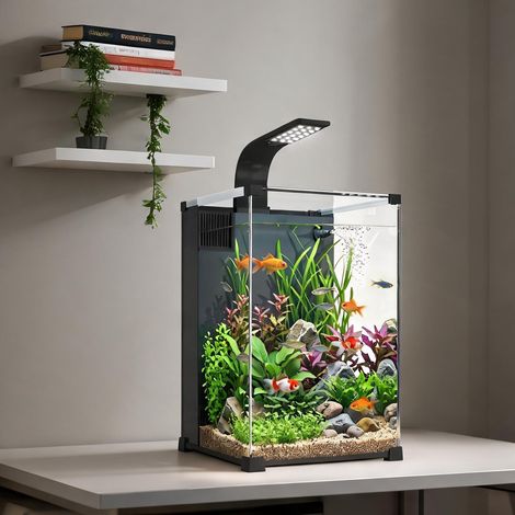 Aquarium nano 36 L avec pompe et éclairage LED 30 x 30 x 45,5 cm (1/5)