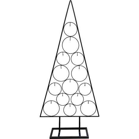 TrendLine Dekobaum Metall 120 x 17 x 55 cm schwarz Baum