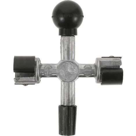 Nettoyeur de bornes de batterie, outil de nettoyage à 4 voies, grattoir pour bornes de batterie, kit de brosses pour le nettoyage des bornes de batterie de voiture, nettoyeur de bornes de précision (1/5)