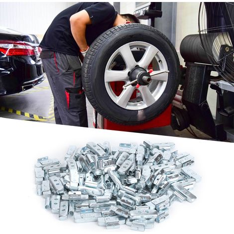 100 Stück 25 g 0,88 oz Clip-On-Haken-Radwuchtblöcke P - Reifengewicht-Auswucht-Sortiment (ohne Radwuchtzange) (1/5)