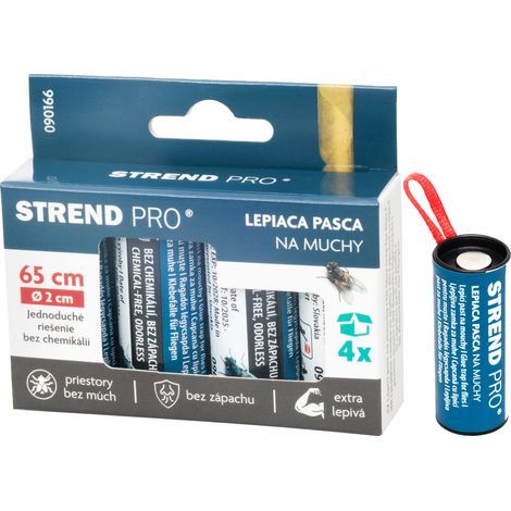 Fliegenfalle Strend Pro, für Fliegen, Klebestreifen, Packung 4 Stk. (1/5)