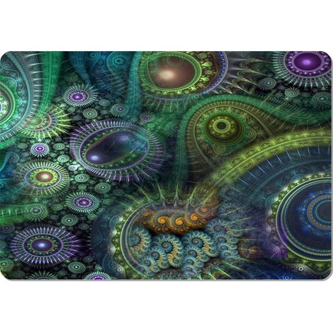 Tovaglietta rettangolare 29×42 cm, fantasia Nirvana - feltro ecologico, lavabile a 40 °C, Bertoni (1/4)