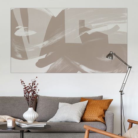 Tableau skyline brun en toile imprimée, 120x80 cm (1/5)