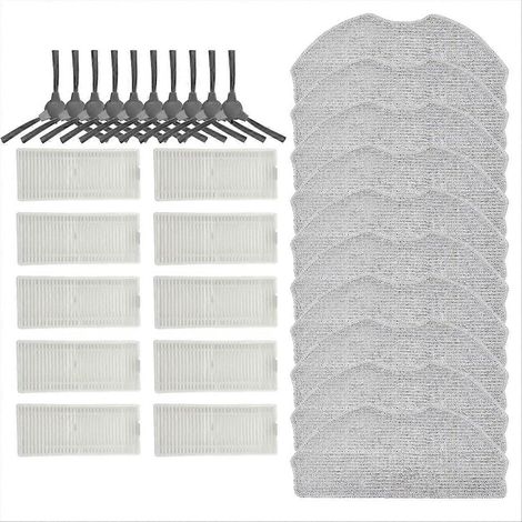 Kompatibel mit ROPVACNIC S1 / Tipdiy G90 / VIPSUN Z1 – Zubehör: Seitenbürste, Filter und Set für Saugroboter und Bodenwischer (1/5)