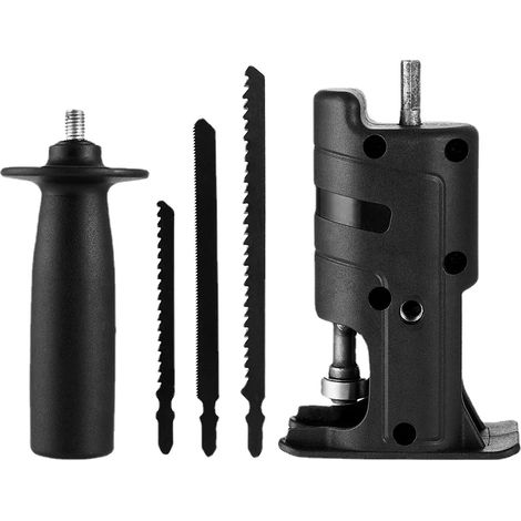 [JAMAIS UTILISÉ]adaptateur de scie alternative Portable, perceuse électrique pour scie électrique pour bois et métal, outil de coupe avec lame de scie (1/5)