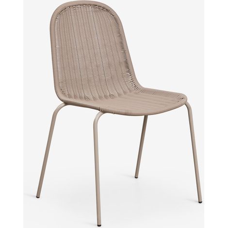 Set di 4 sedie da giardino impilabili in rattan sintetico Reiven SKLUM            