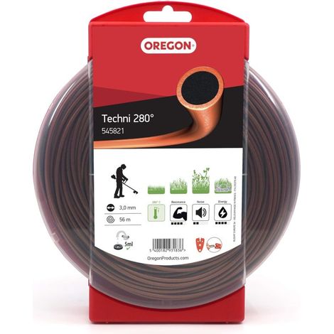 Filo decespugliatore Tondo Techni 280° Marrone/Nero ø3.0mm/56m Oregon 545821