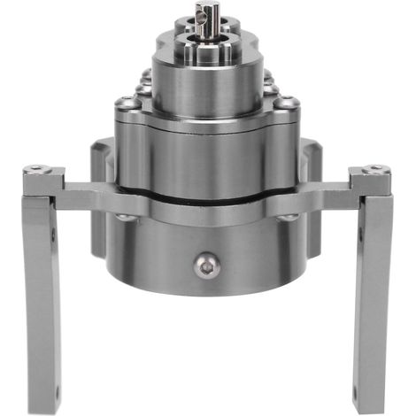 Châssis métallique à empattement de 313 mm avec boîte de vitesses avant, compatible avec les pièces détachées pour voitures RC crawler 1/10 en titane. (1/5)