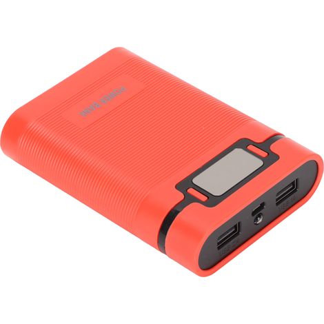 Chargeur de Batterie 18650 Portable avec Écran LCD - Power Bank 4 Accus, Double Port USB et Micro USB