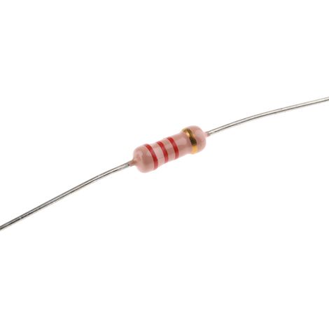 Rs Pro – Résistance film carbone 2.2kΩ ±5% – Puissance 1W – Tolérance précise – Température d'utilisation -55°C à 350°C