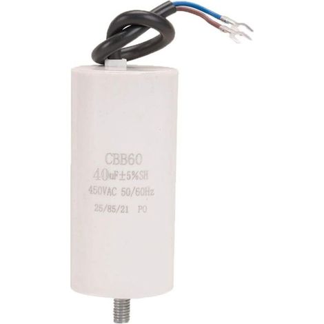 40UF CBB60 AC450V 50 / 60Hz CBB60 Compresseur d'air Machine à Laver condensateur Condensateur de Machine à Laver 450V Pompe à