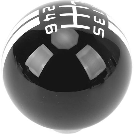 Bouton de Changement de Vitesse de Course Automobile, Identification Rapide 6 Vitesses 12,5 Mm Port OD Round Gear Shifter Knob pour GT500 Style avec 3 Adaptateurs pour le (1/5)