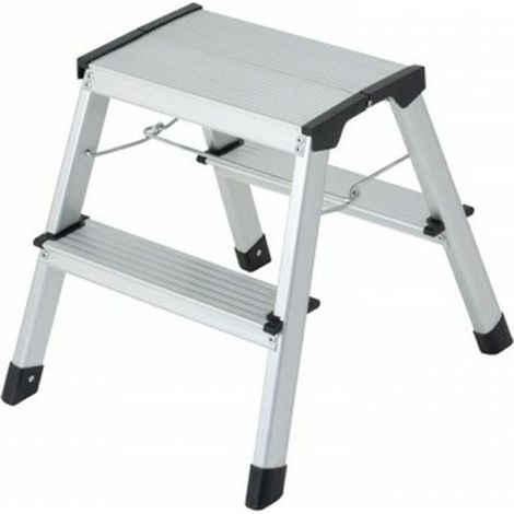 Scala pieghevole Gierre stylo alluminio 2 gradini 150 kg