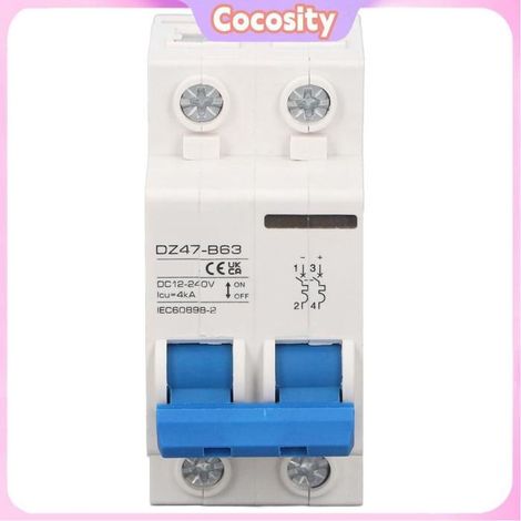 Cocosity Disjoncteur CC Interrupteur de contre les surcharges à haute sensibilité DC12‑240V 4KA bricolage accessoire (1/5)