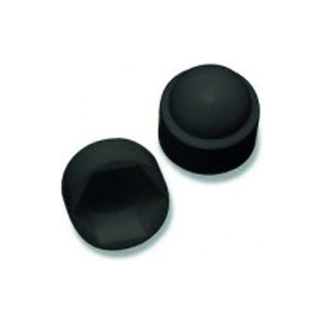 Cache écrou noir - 6 mm cote sur plats 10 mm - BIVI (1/2)